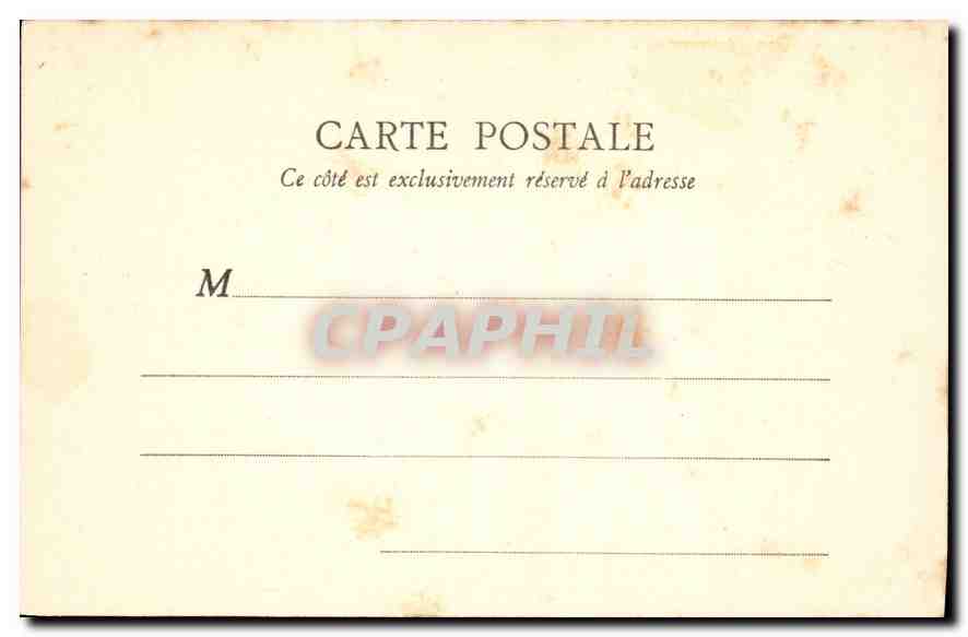 CPA Paris Place du Carrousel et Palais du Louvre — Verso