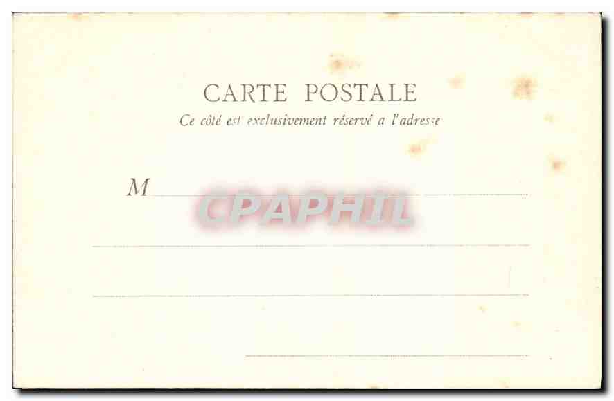 CPA Paris Hotel de Ville — Rückseite