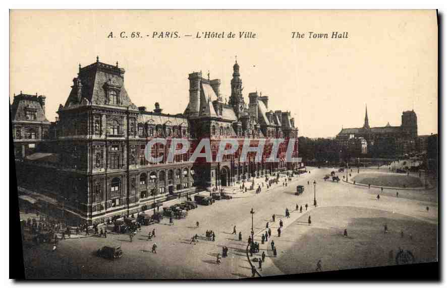 CPA Paris L'Hotel de Ville