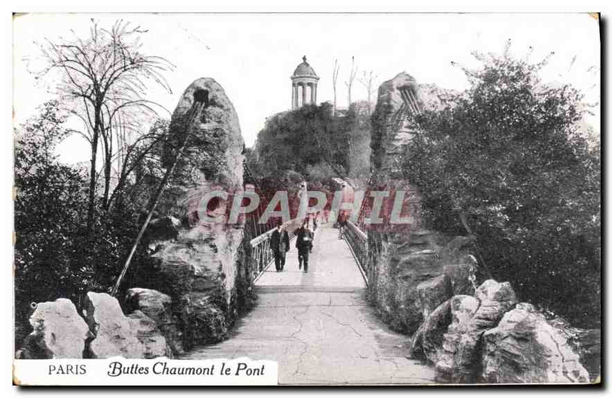 CPA Paris Buttes Chaumont le Pont