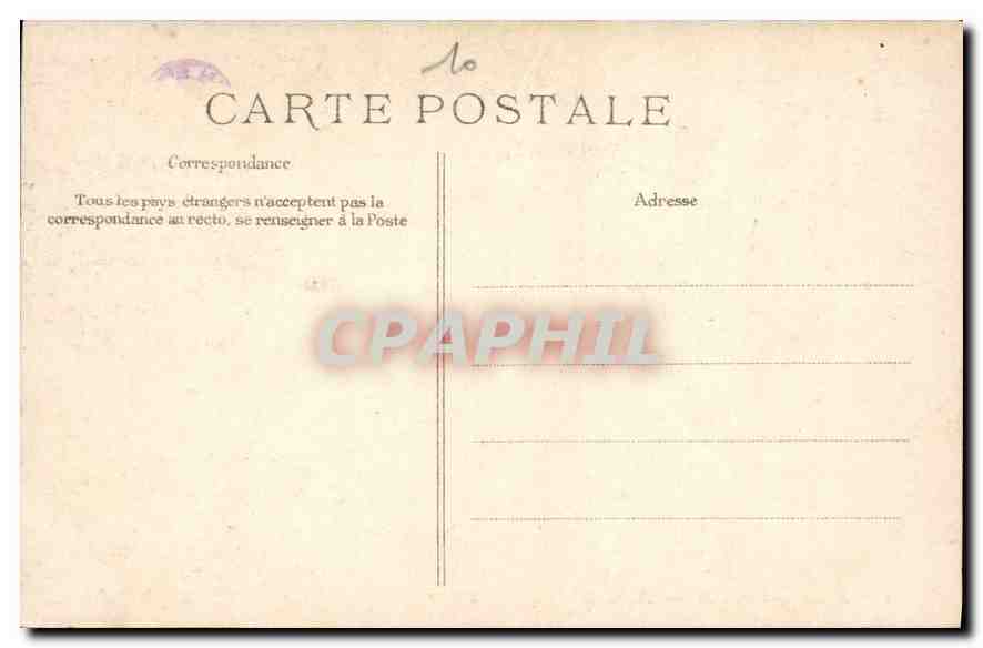 CPA Paris Avenue de l'Opera — Rückseite