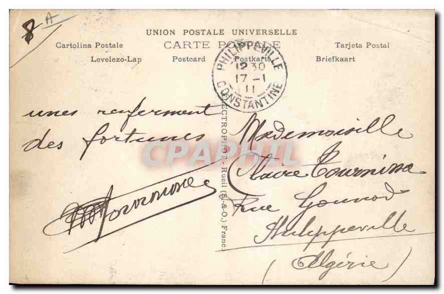 CPA Paris Les Tuileries — Rückseite