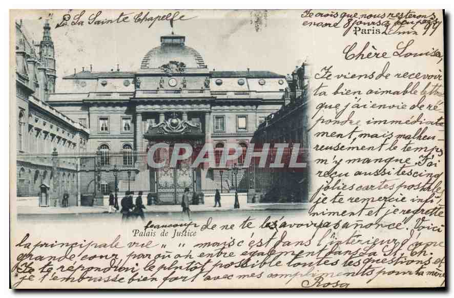 Palazzo di Giustizia — Parigi — editore sconosciuto, numero di serie non visibile