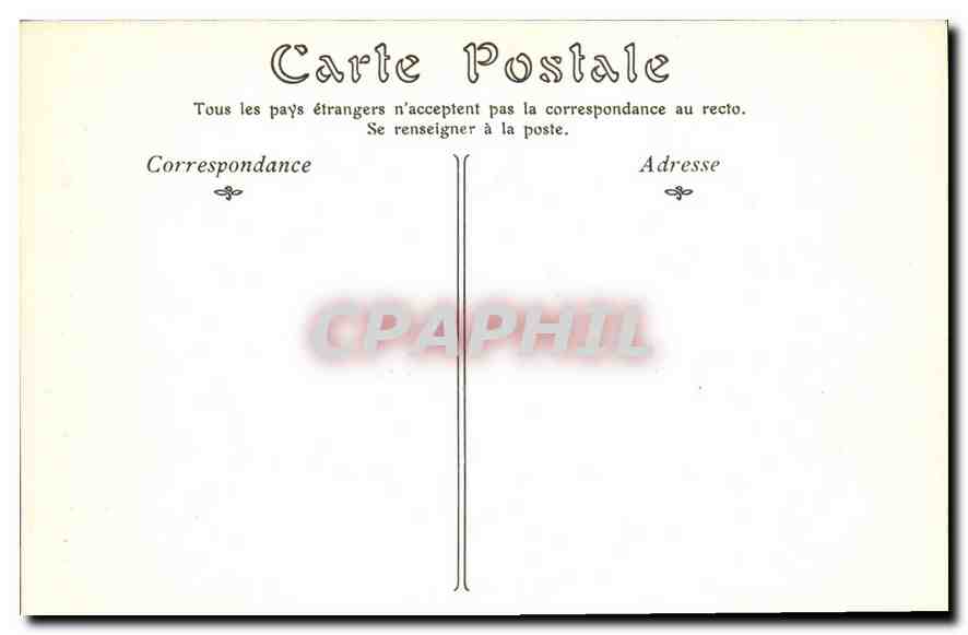 CPA Paris Notre Dame Facade Portail de droite (Portail Sainte Anne) — Verso
