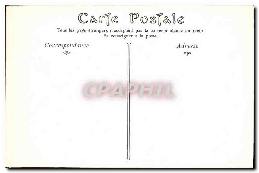 CPA Paris Notre Dame Abside et Jardin de l'Archeveche — Verso