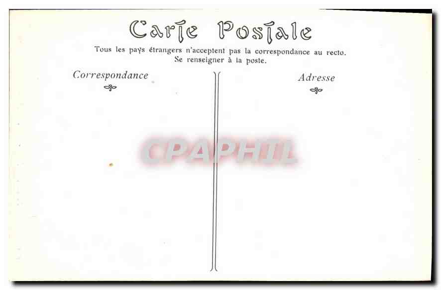 CPA Paris Notre Dame Abside — Verso