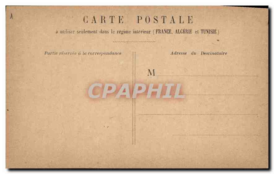 CPA Paris Fontaine Saint Michel — Verso