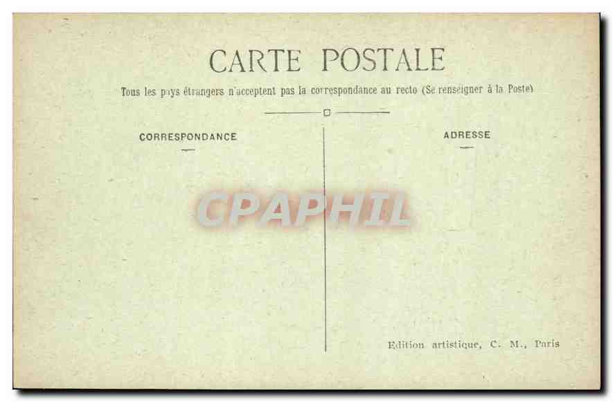 CPA Paris Le Rond Point des Champs Elysees — Rückseite