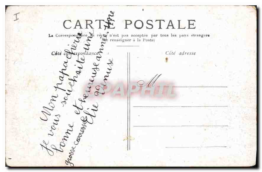 CPA Paris Le Jardin du Luxembourg — Rückseite