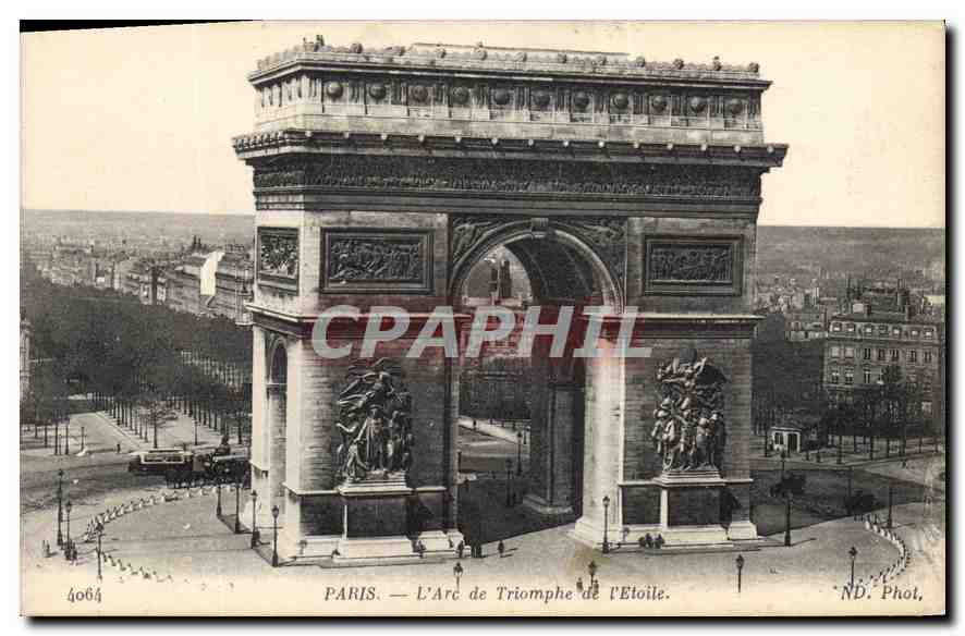 CPA Paris L'Arc de Triomphe de l'Etoile