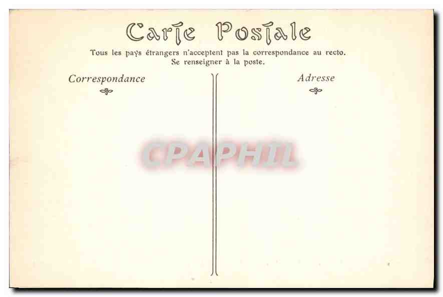 CPA Paris Notre Dame Facade Portail Central — Rückseite