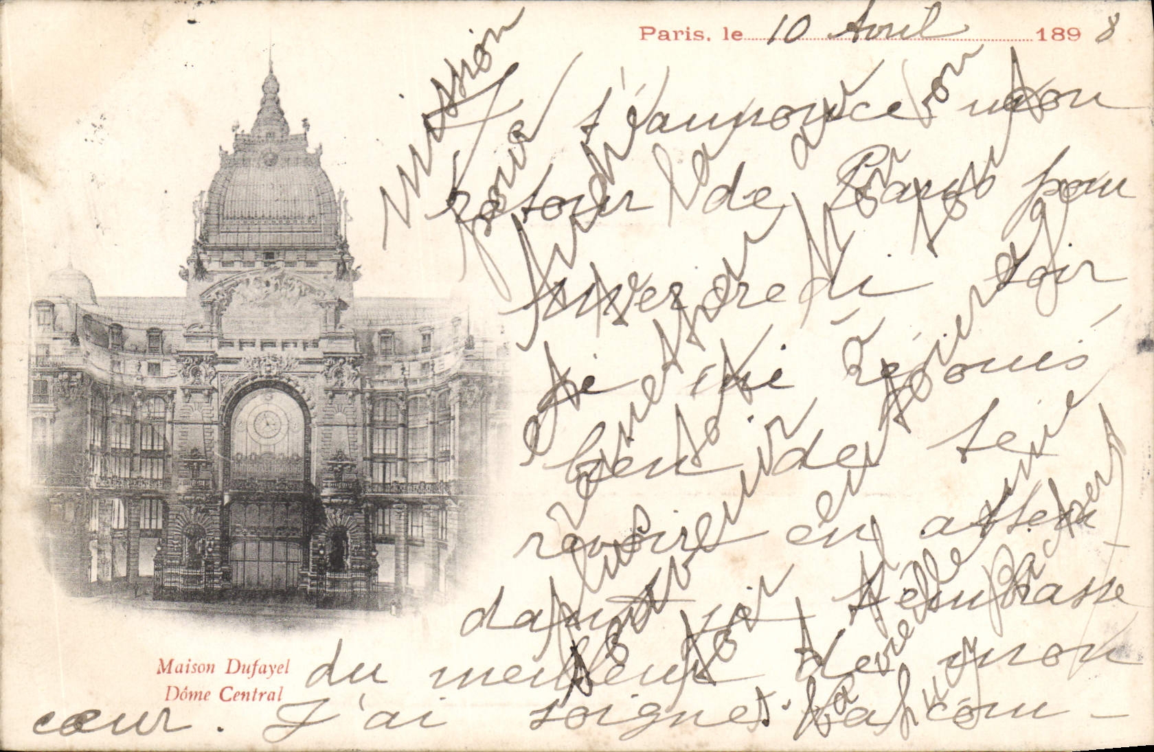Maison Dufayel — Dôme Central — éditeur non visible