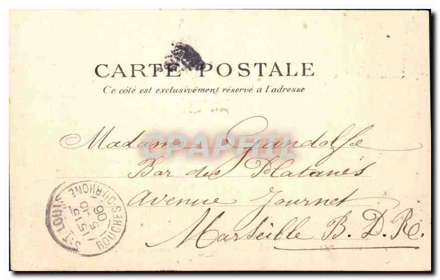 CPA Paris La Chapelle Expiatoire (Boul Haussmann) — Verso