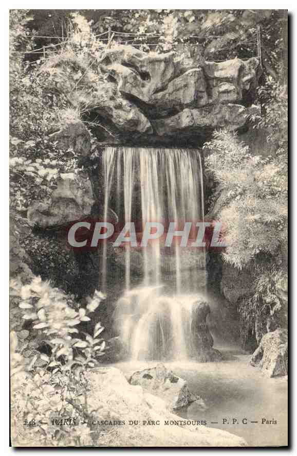 CPA Paris Cascades du Parc Montsouris