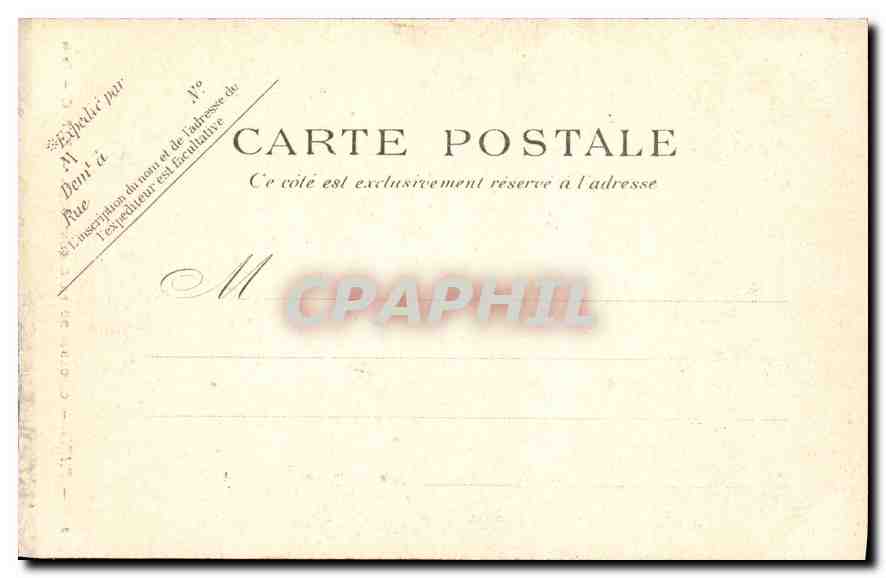 CPA Paris Cascades du Parc Montsouris — Verso