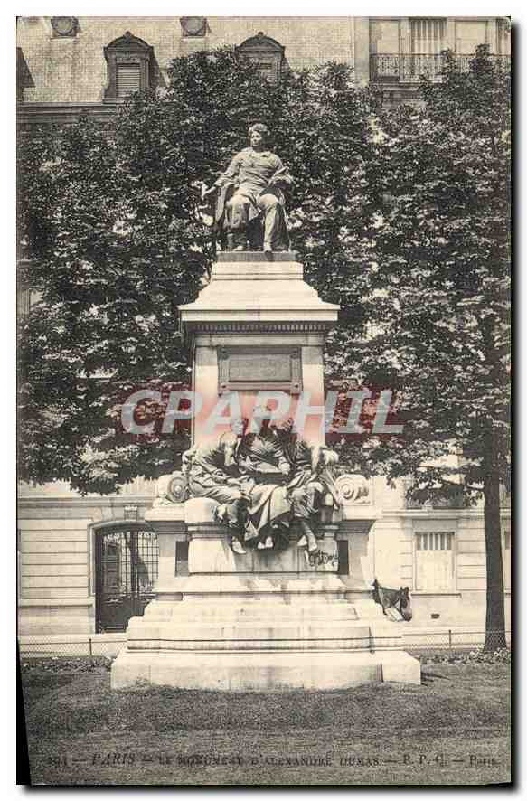 CPA Paris Le Monument d'Alexandre Dumas