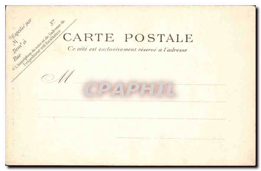 CPA Paris Le Monument d'Alexandre Dumas — Rückseite