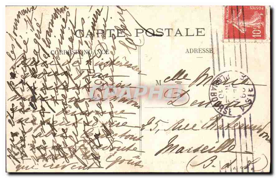 CPA Paris Bois de Boulogne Le Lac et Les iles — Rückseite