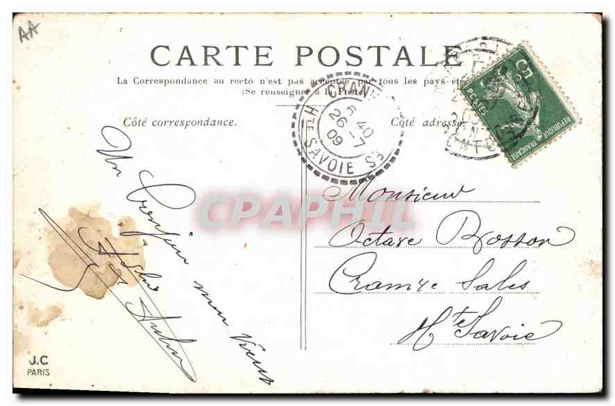 CPA Paris La Bastille et la Colonne de Juillet — Rückseite
