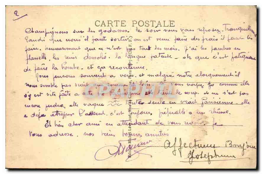 CPA Paris La Jardin des Tuileries — Rückseite