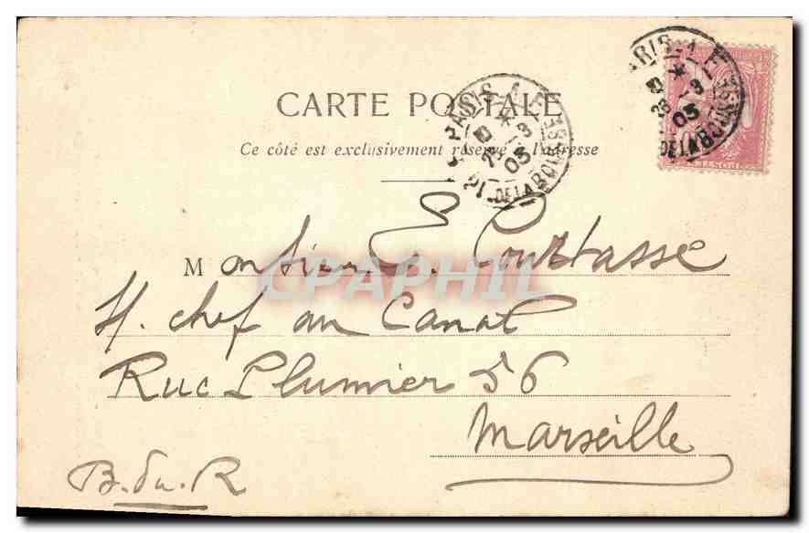 CPA Paris Palais des Invalides Napoleon 1er Tombeau — Rückseite