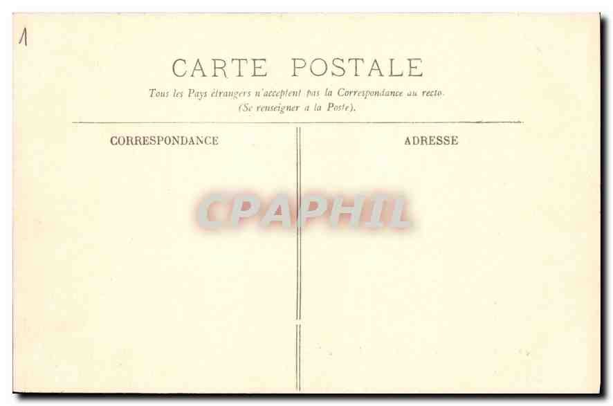 CPA Paris Vue generale du Louvre — Rückseite