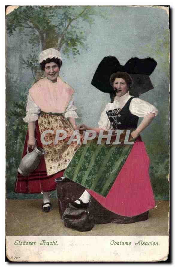CPA Elsasser Fracht Constume Alsacien