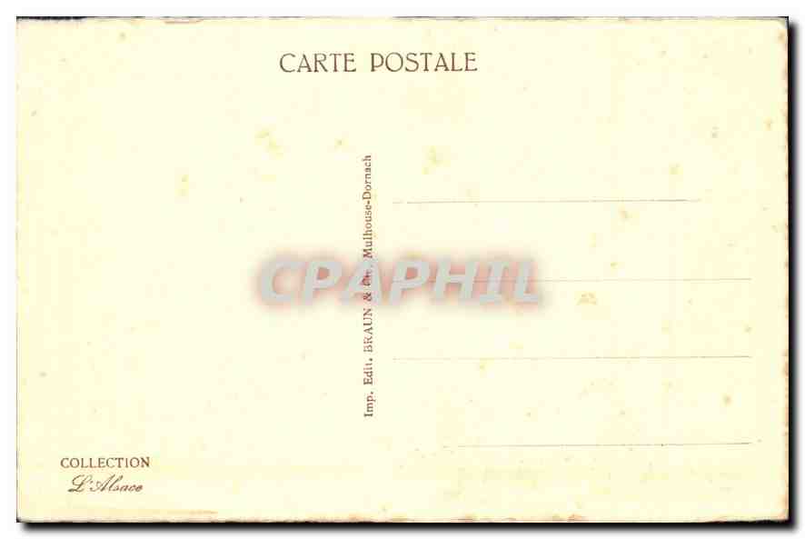 CPA Folklore Hoerdt Alsaciennes Folklore — Verso
