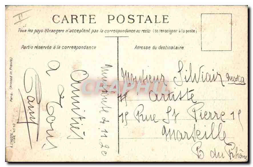 CPA Paris Allons Enfants de la Patrie Folklore — Rückseite