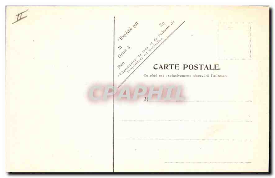 CPA Lyon Fontaine Bartholdi Place des Terreaux — Verso