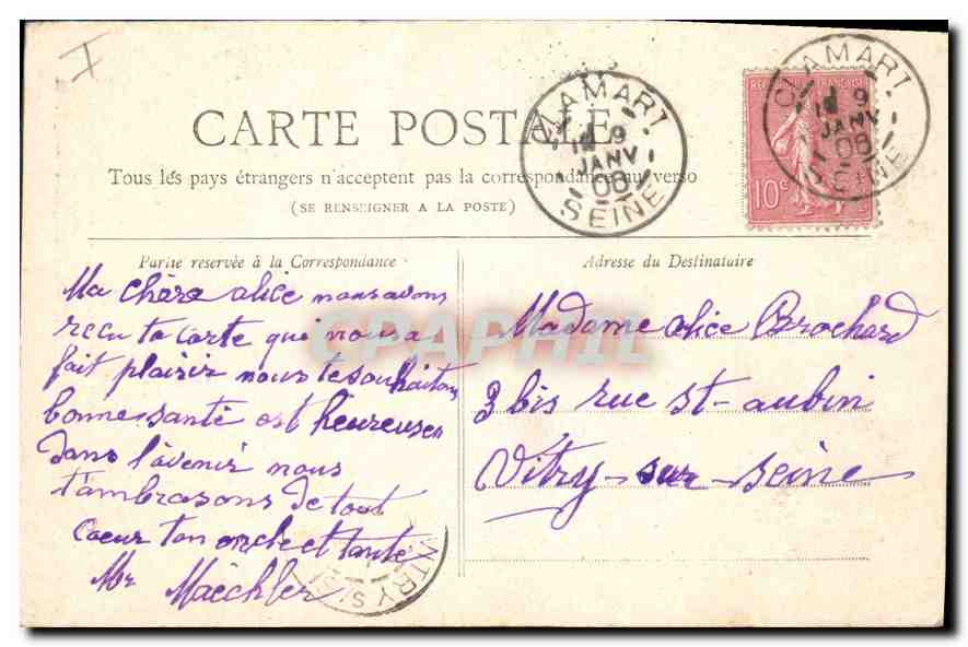 CPA Paris Petit Journal Eglise Saint Augustin — Rückseite