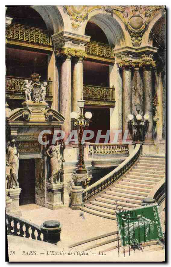 CPA Paris L'Escalier de l'Opera