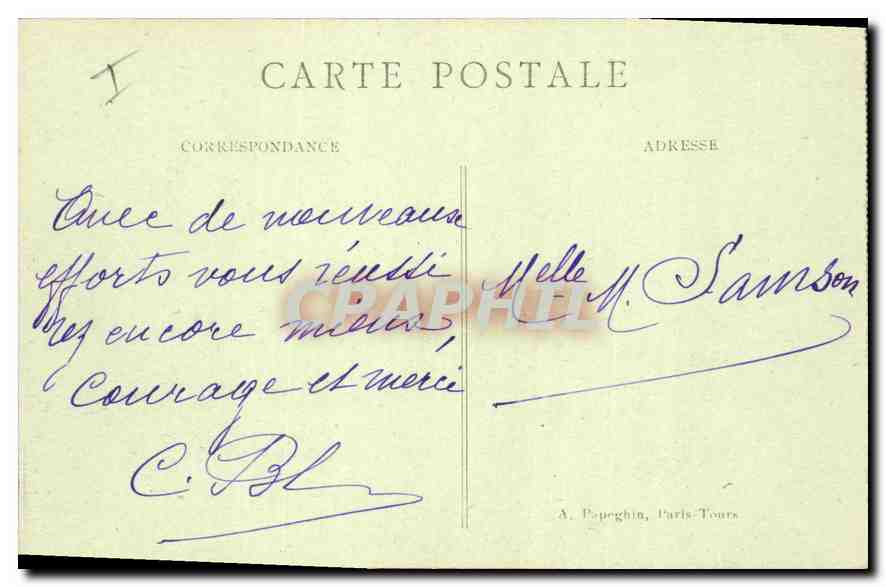 CPA Paris Notre Dame et le Parvis — Rückseite