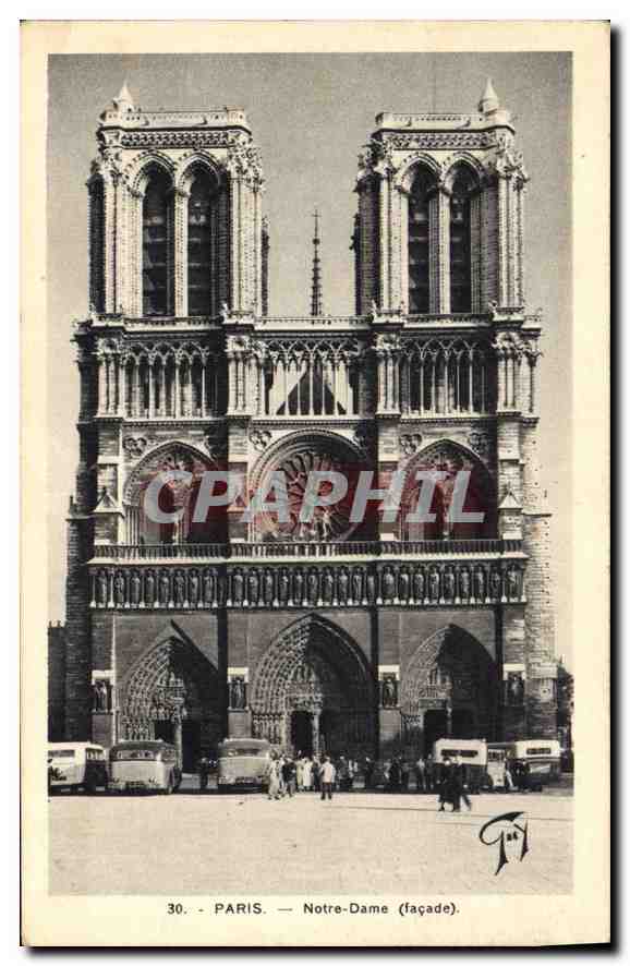 CPA Paris Notre Dame(facade)