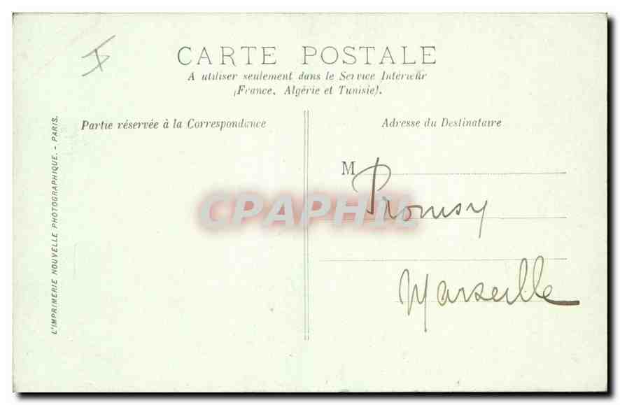 CPA Paris La Sorbonne — Rückseite