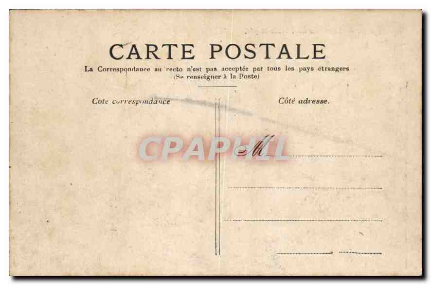 CPA Paris La Place du Palais Royal — Rückseite