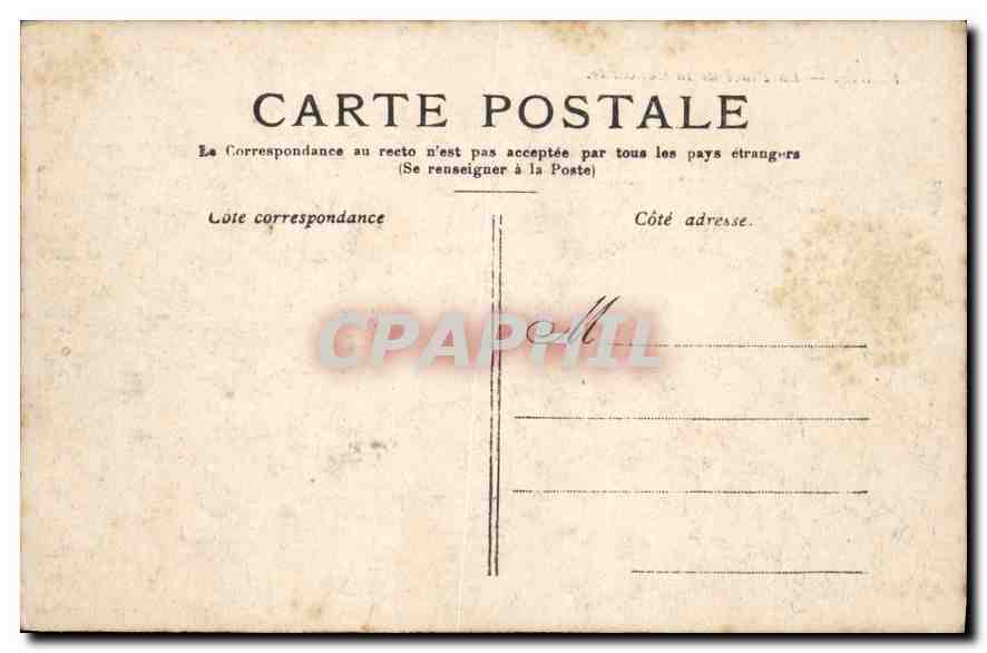 CPA Paris La Place de la Concorde — Rückseite