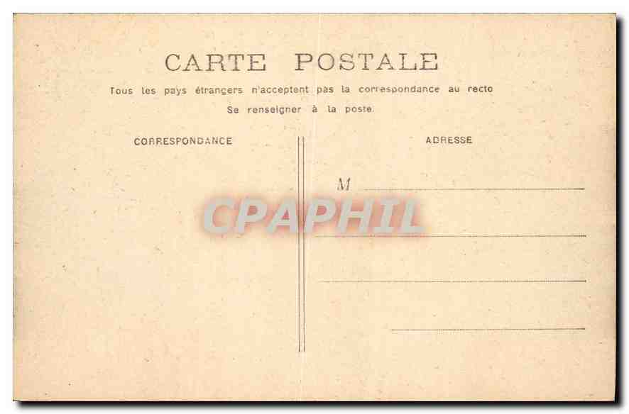 CPA Paris La Conciergerie — Rückseite