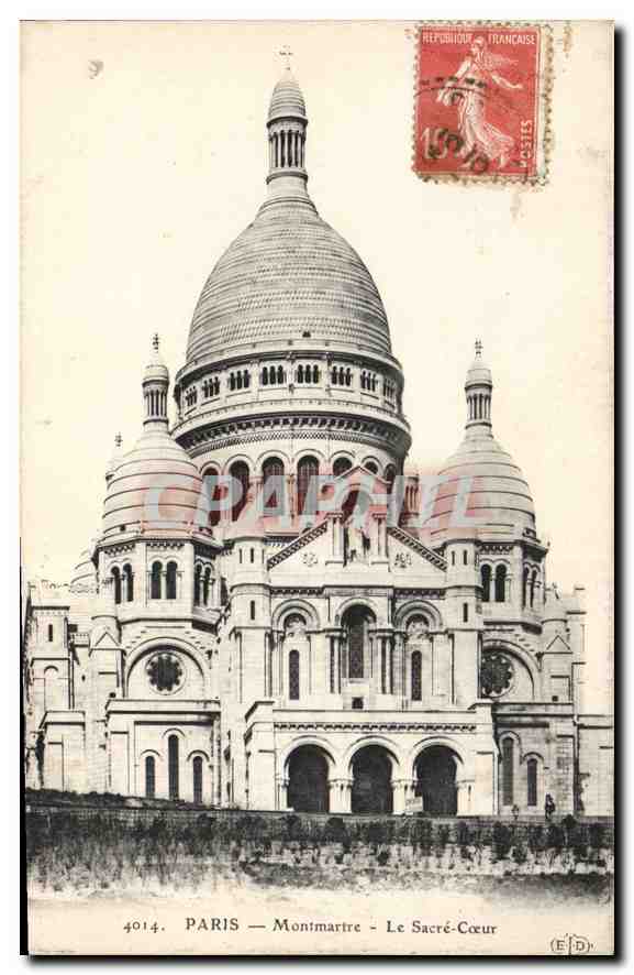 CPA Paris Montmartre le Sacre Coeur