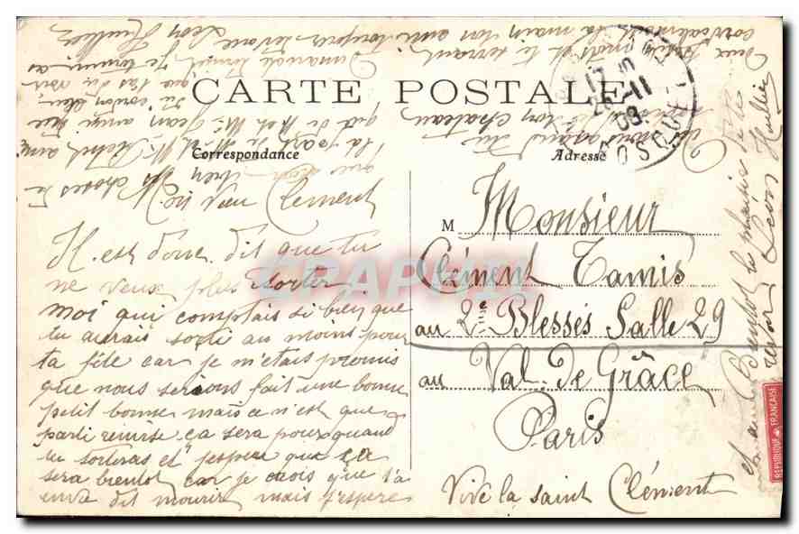 CPA Paris Parc Monceau le Lac et les Volieres — Rückseite