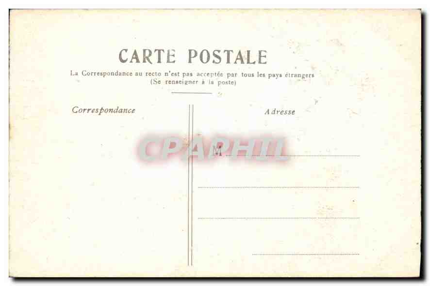 CPA Paris Le Palais — Rückseite
