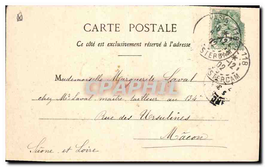 CPA Paris Musee de Cluny — Rückseite