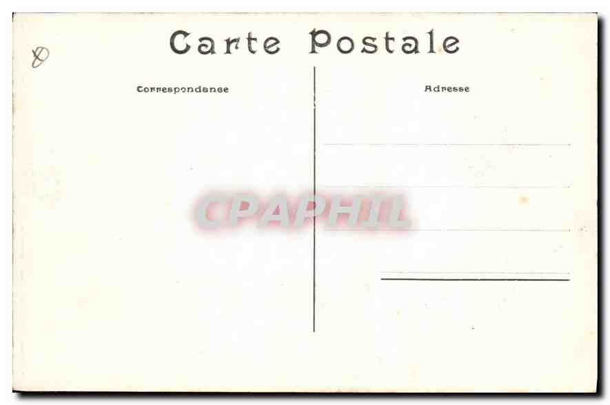 CPA Paris La Sorbonne et la Statue d'Auguste Comte — Verso