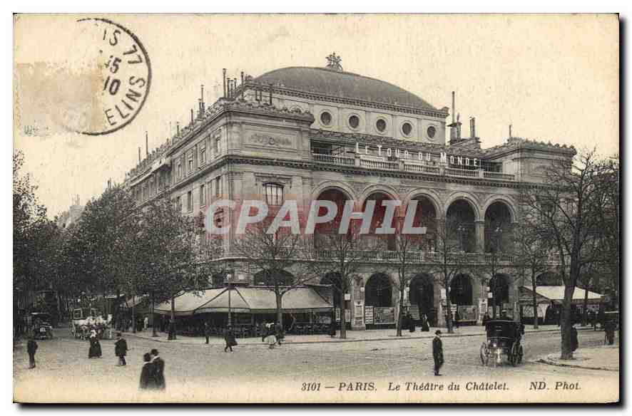 CPA Paris Le Theatre du Chatelet