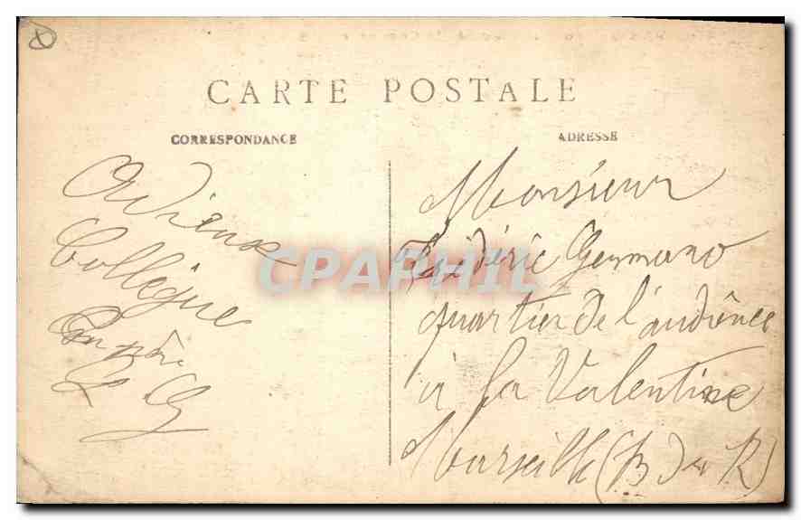 CPA Paris Pont et Place de la Concorde — Verso