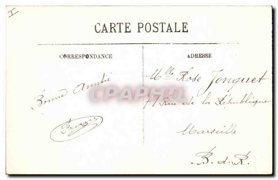 CPA Paris La Madeleine — Verso