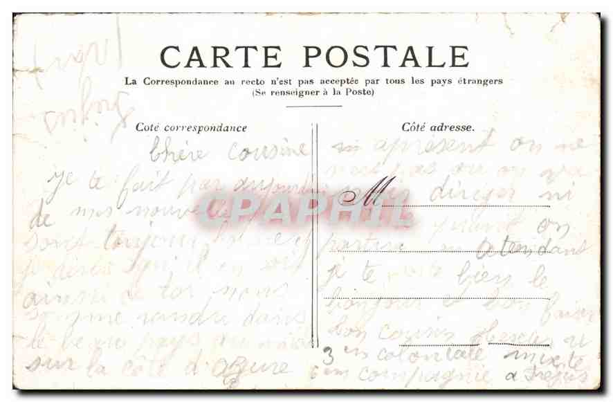 CPA Paris Le Grand Palais (Champs Elysees) — Rückseite