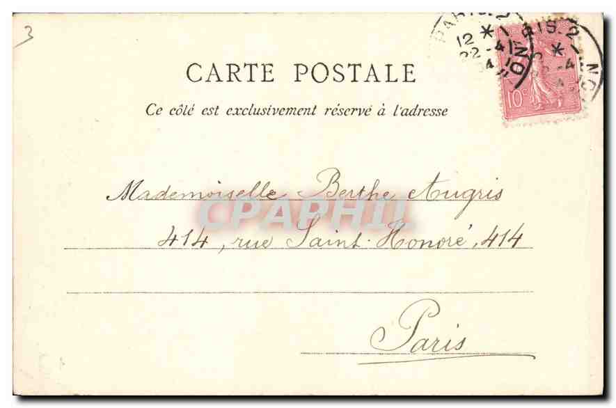 CPA Paris Les Invalides Tombeau de Turenne — Rückseite
