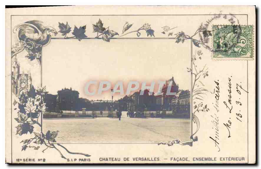 Château de Versailles — Façade, ensemble extérieur — S.I.P. Paris, 18e série n°8