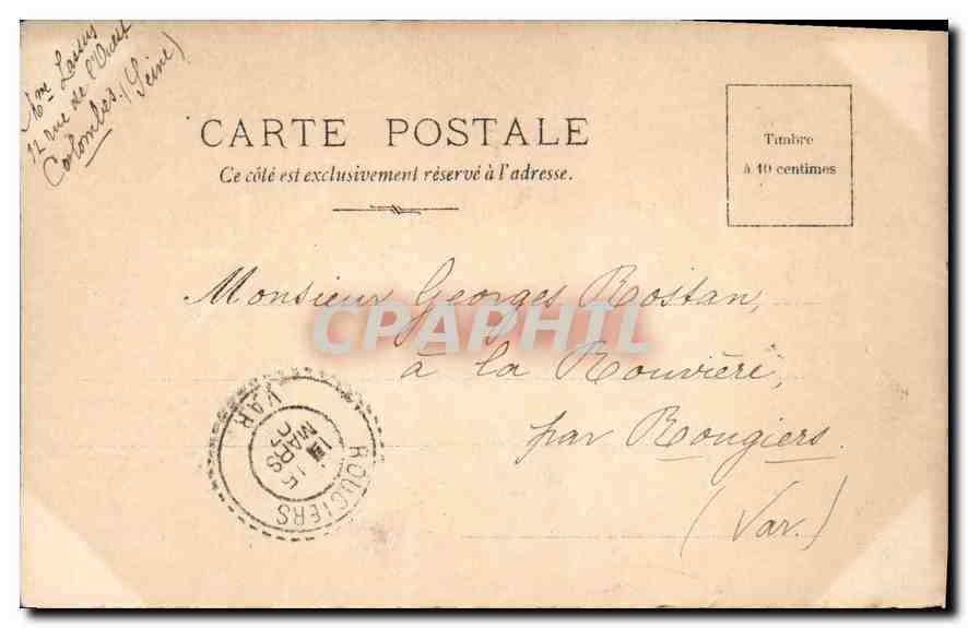 Château de Versailles — Façade, ensemble extérieur — S.I.P. Paris, 18e série n°8 — Verso